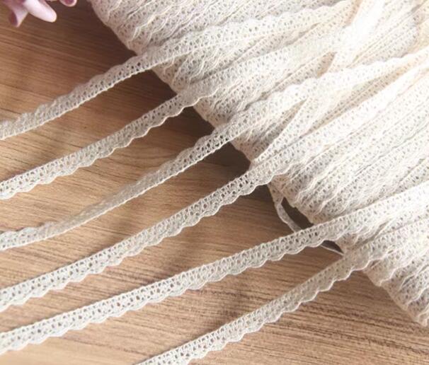 Cotton Embroidery Thread Skeins - Szerokość: 0,8 cm (0,31 cala) Beżowa