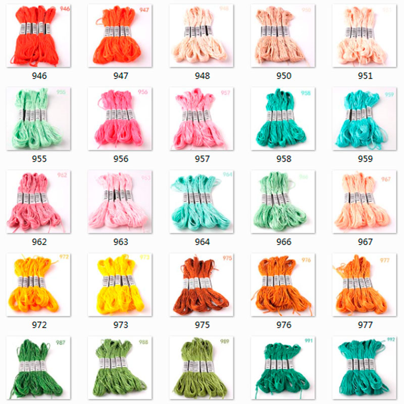943--3726--10 sztuk nici do ha – Cotton Embroidery Thread Skeins recenzja i cena