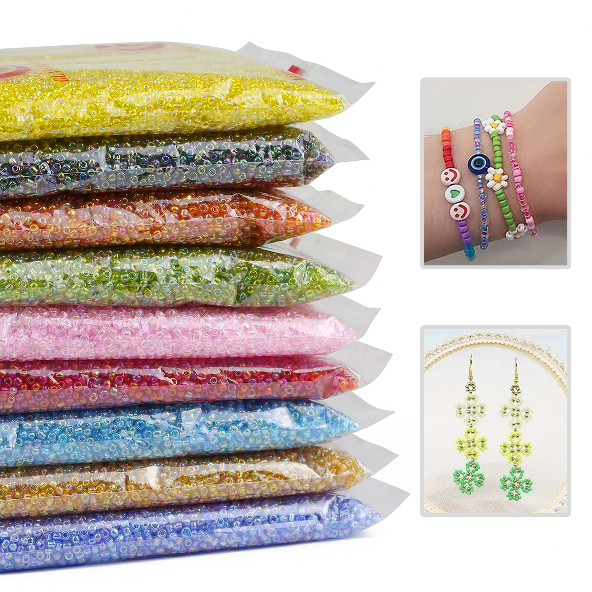 450g 2mm 3mm AB Color Charm cz – Glass Seed Beads 2Mm Jewelry Making recenzja i cena