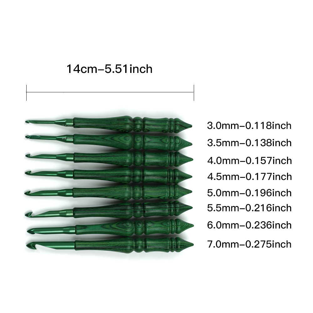 Zestaw szydełek do robótek ręc – Wooden Crochet Hooks Ergonomic Handle recenzja i cena