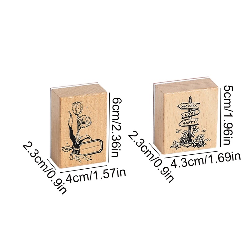 Stare, drewniane stemple z gum – Scrapbooking recenzja i cena