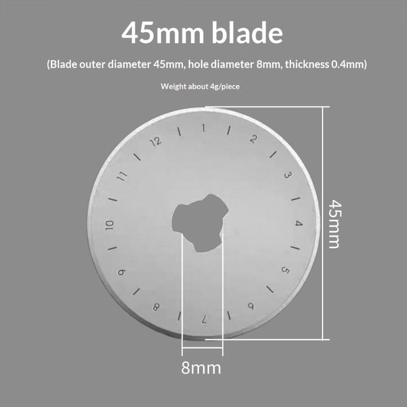 5/10 SZT. Nożyk obrotowy 45 mm – Rotary Cutter For Fabric 45Mm recenzja i cena