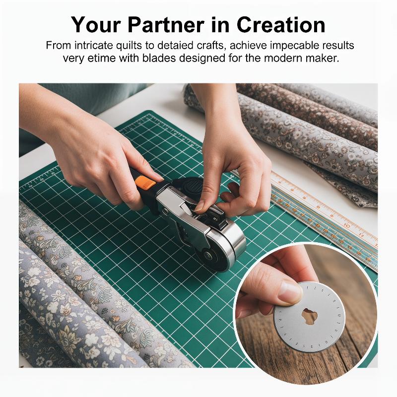 5/10 SZT. Nożyk obrotowy 45 mm – Rotary Cutter For Fabric 45Mm recenzja i cena